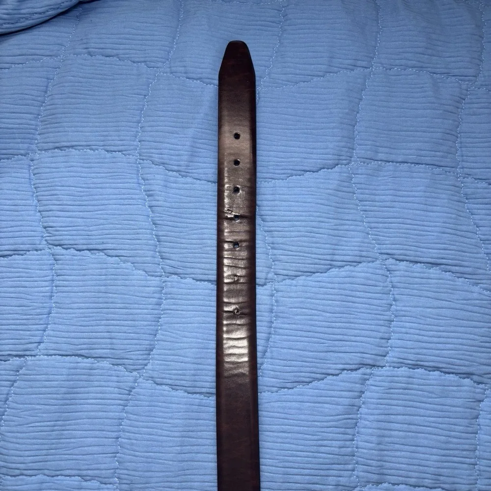 Golf Casual preppy Dockers Men's Leather Belt Dark Brown Office Look Size 38